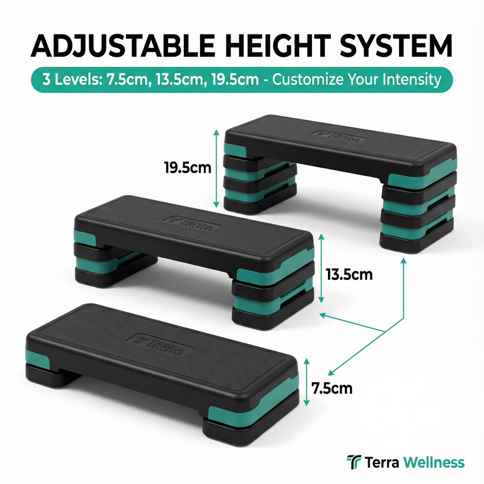 Aerobic Step Bench - Burn More Calories, Adjust Any Height