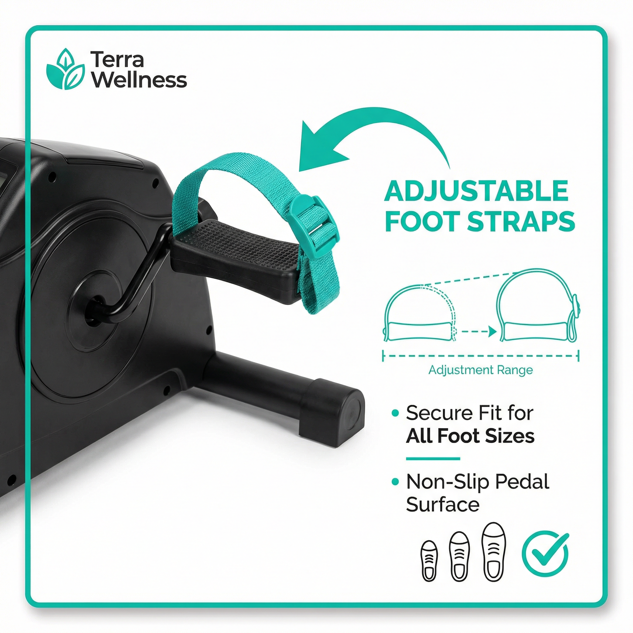 Under Desk Exercise Bike - Stay Active, Burn Calories