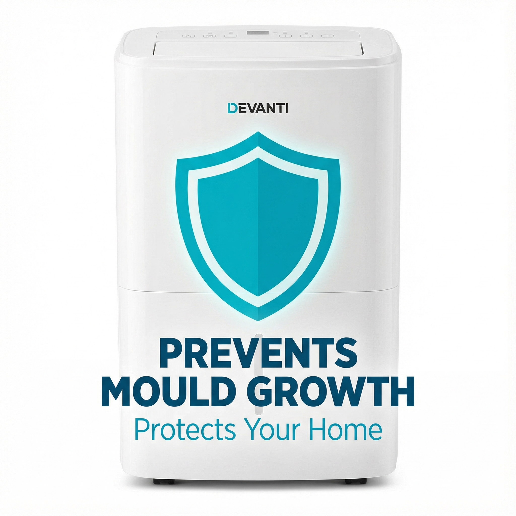 Devanti Dehumidifier - Remove Excess Moisture, Prevent Mould
