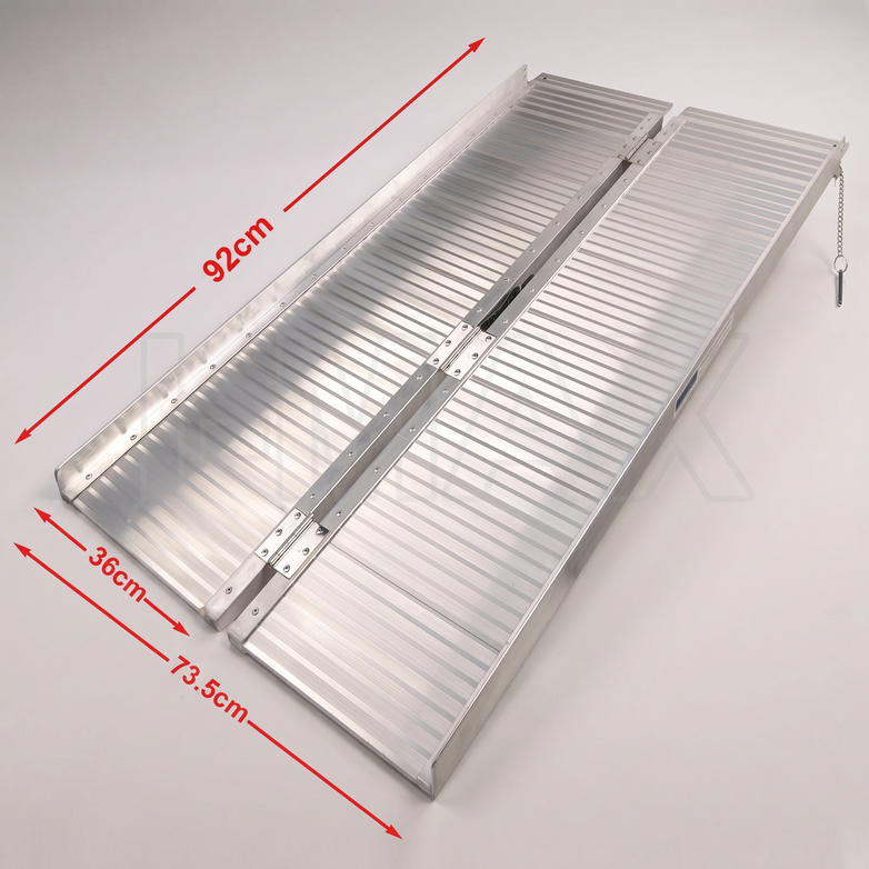 Aluminium Folding Ramp - Easy Vehicle Access, Portable Strength