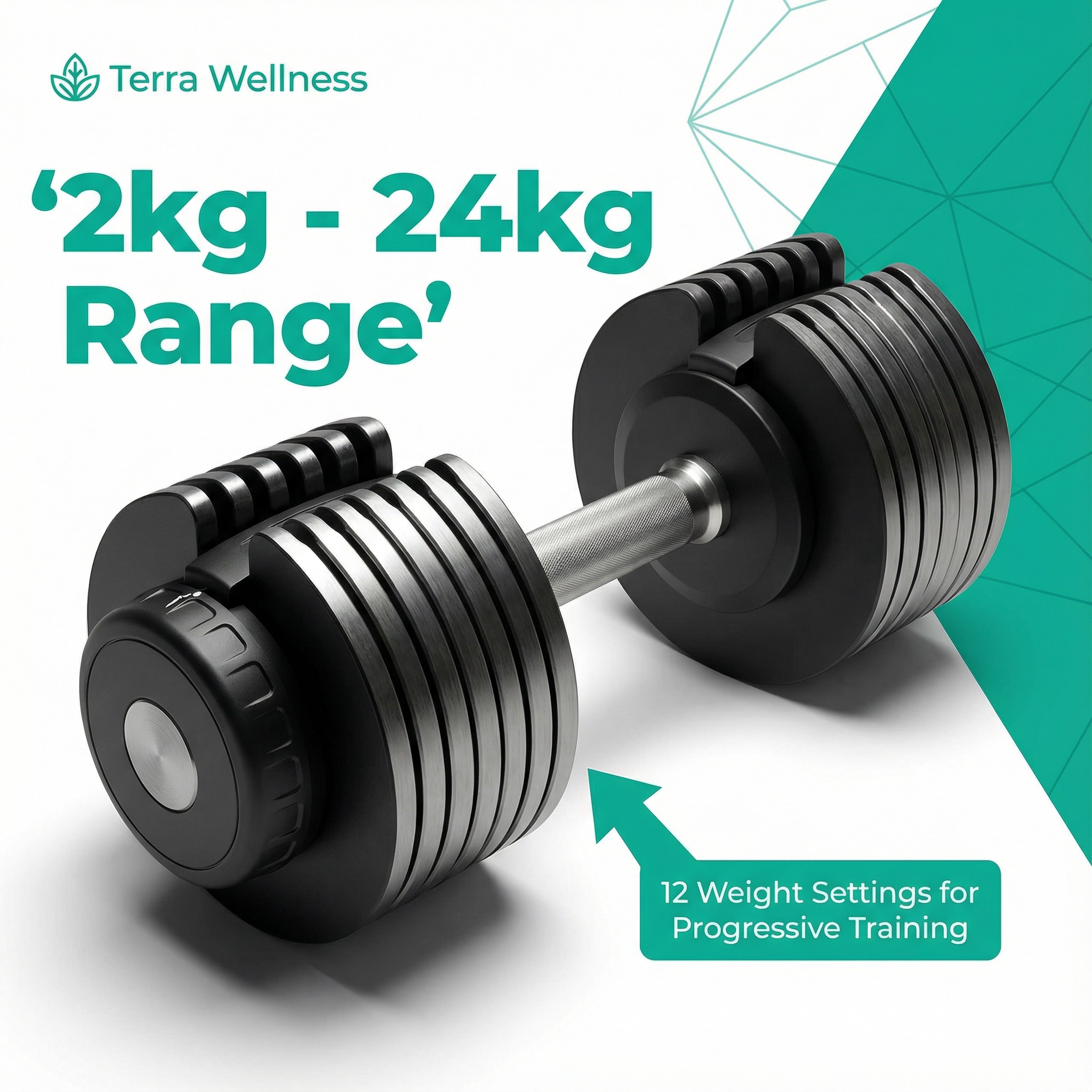 24kg Adjustable Dumbbell - Build Muscle Fast, Save On Space
