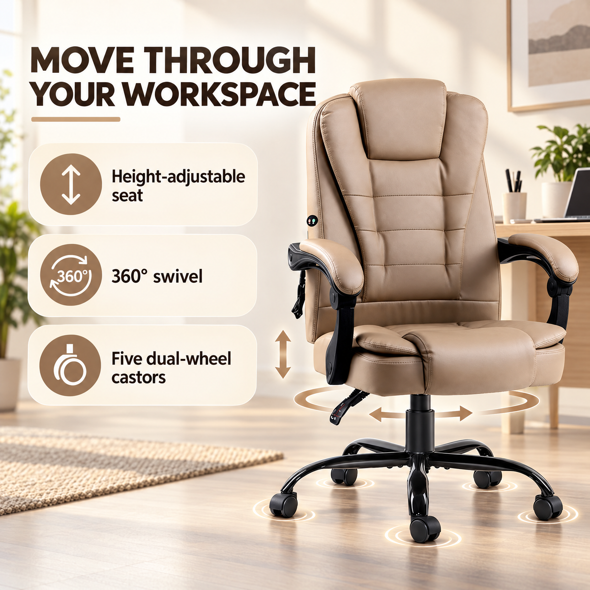 Massage Office Chair – Relieve Back Pain, Work In Comfort
