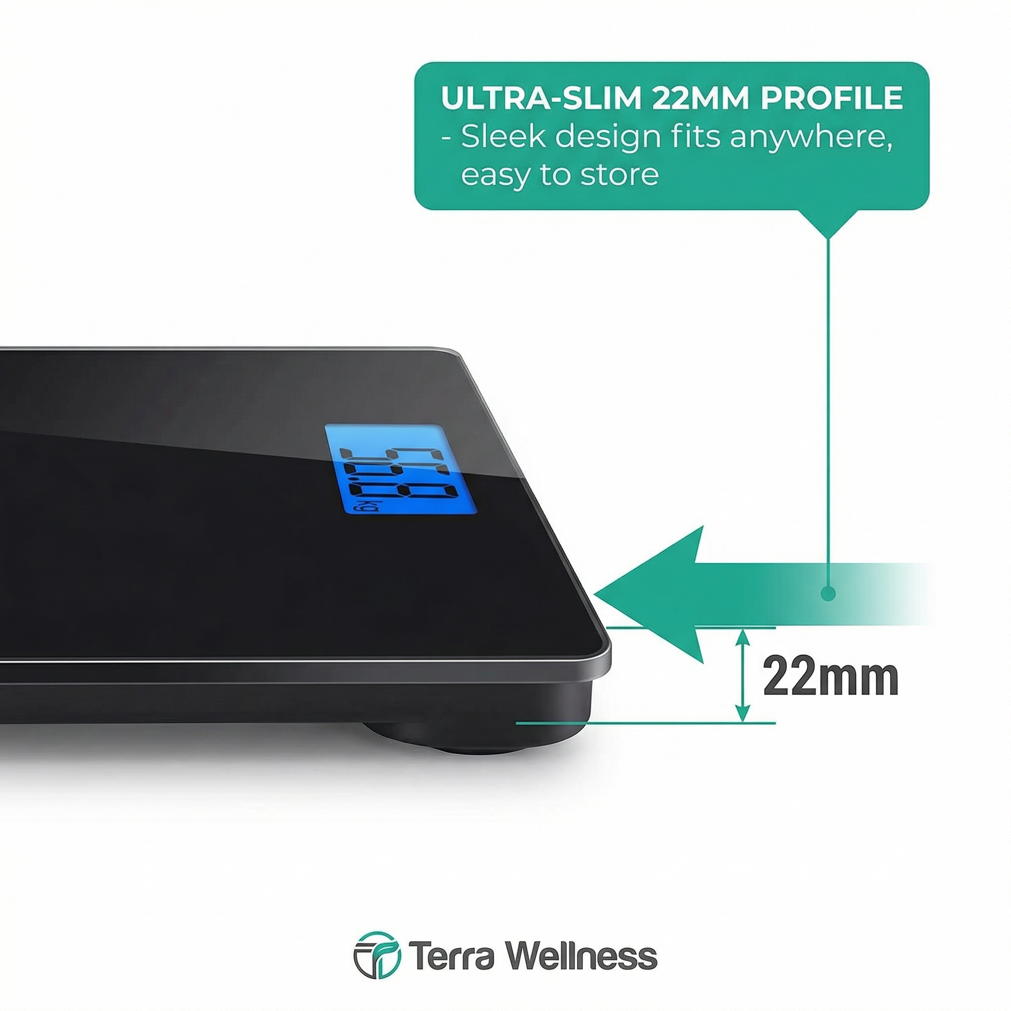 Digital Bathroom Scale - Track Progress, Precision Accuracy