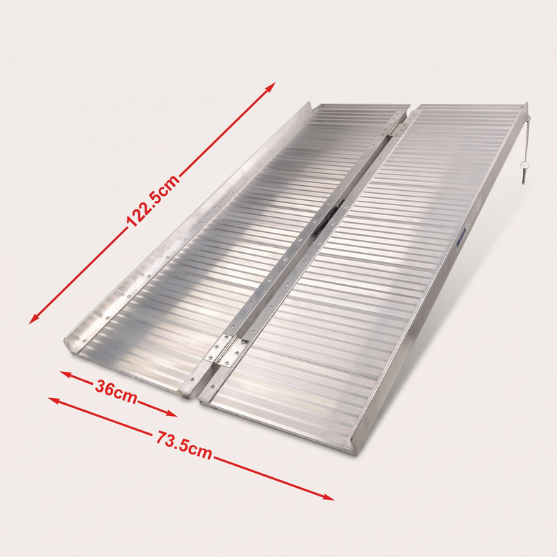 Aluminium Folding Ramp - Easy Vehicle Access, Portable Strength