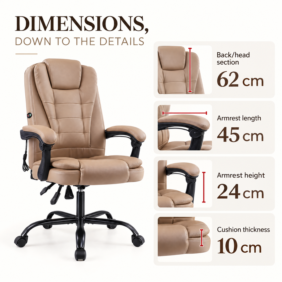 Massage Office Chair – Relieve Back Pain, Work In Comfort