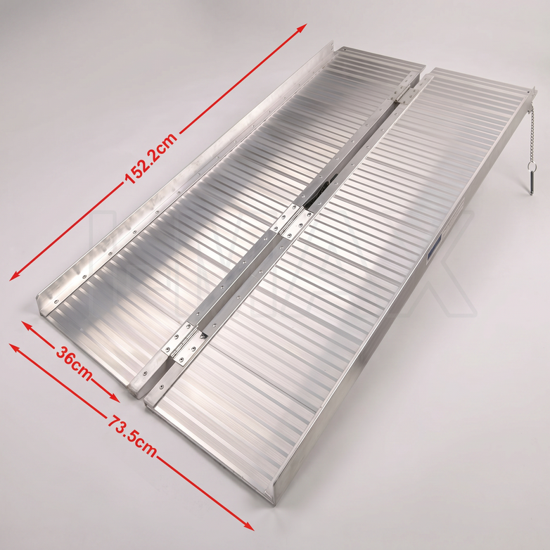 Aluminium Folding Ramp - Easy Vehicle Access, Portable Strength