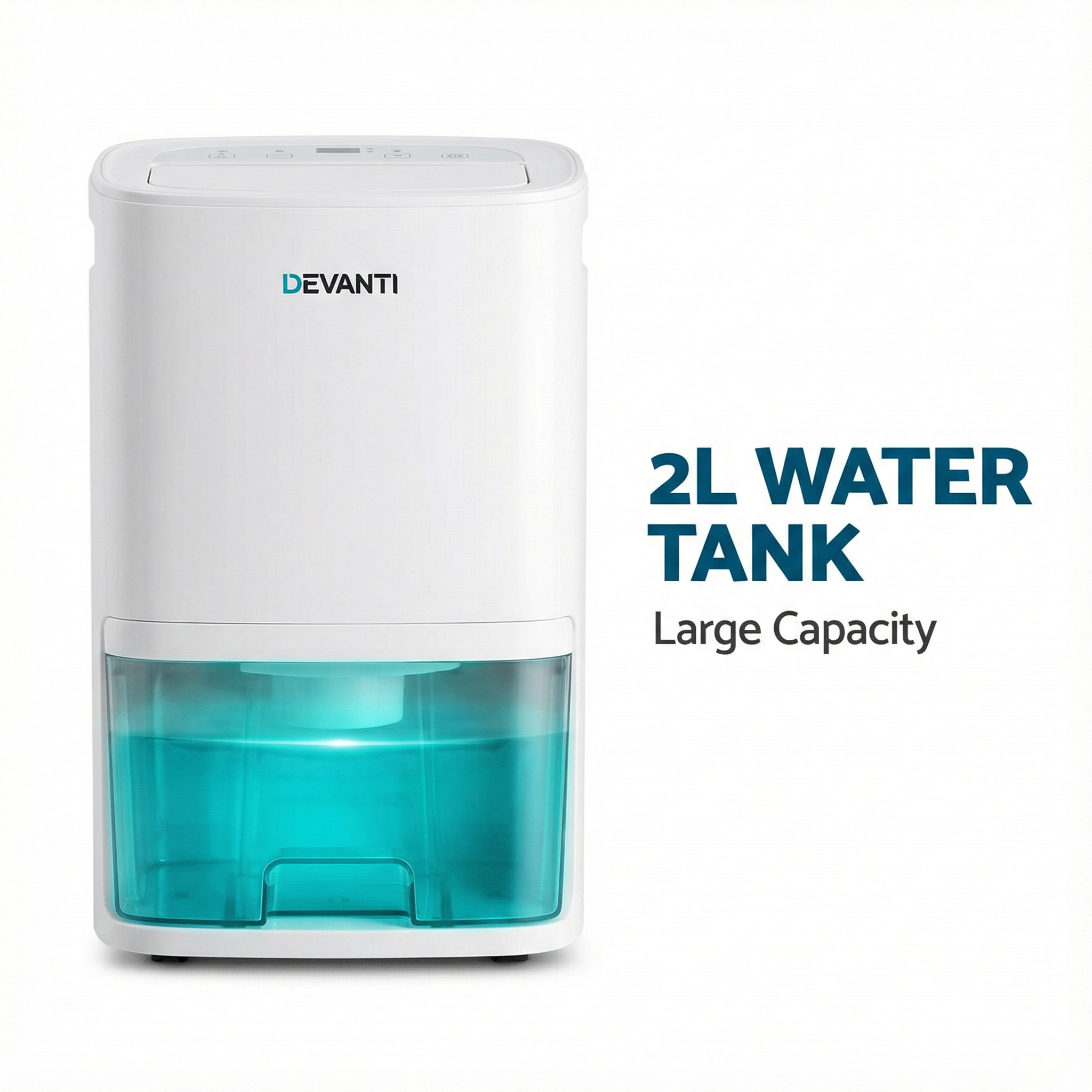 Devanti Dehumidifier - Remove Excess Moisture, Prevent Mould