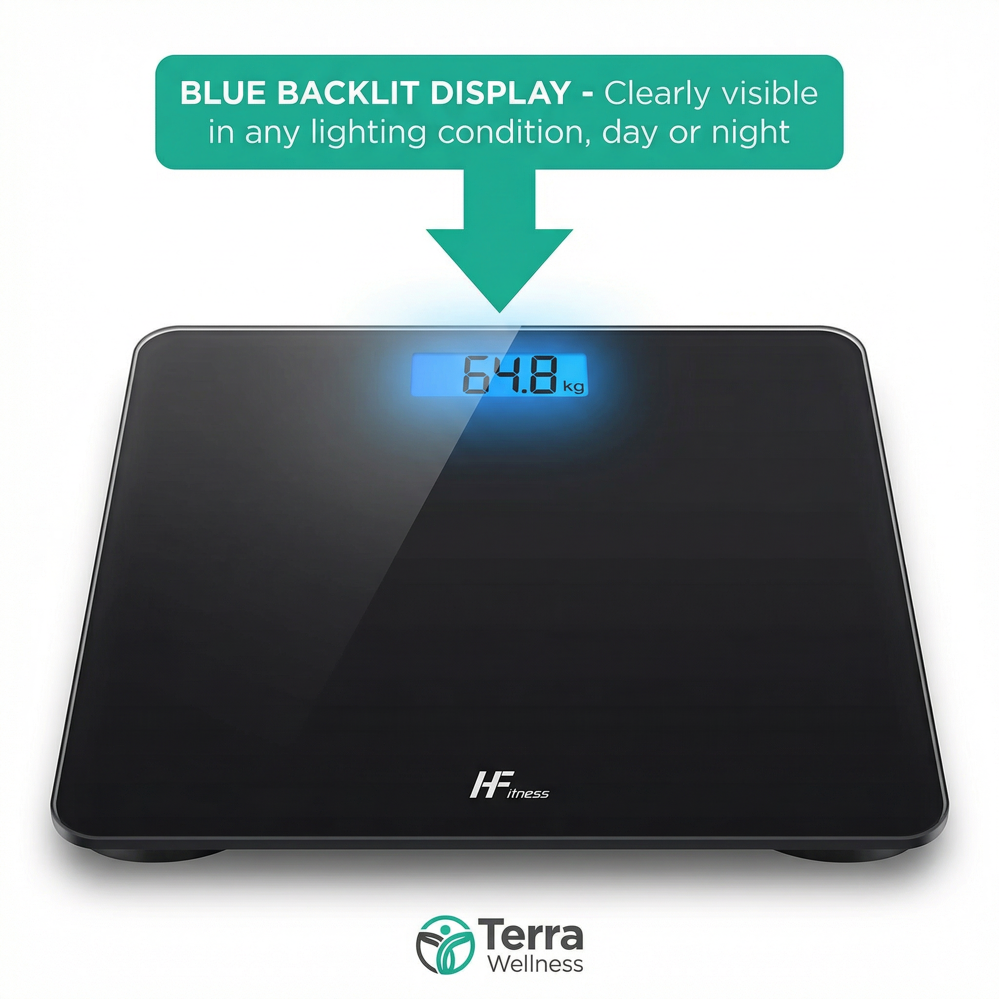 Digital Bathroom Scale - Track Progress, Precision Accuracy