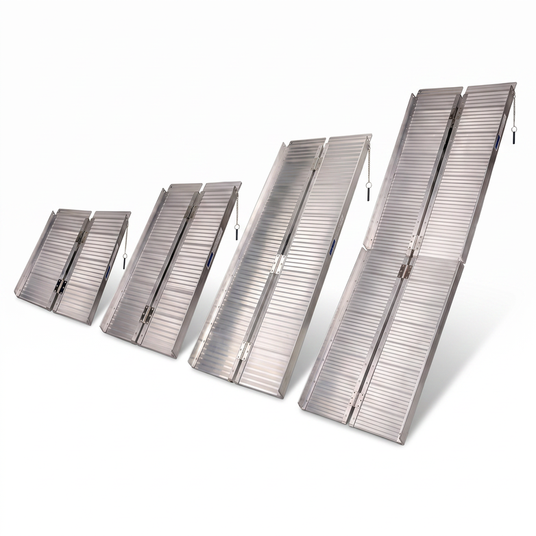 Aluminium Folding Ramp - Easy Vehicle Access, Portable Strength