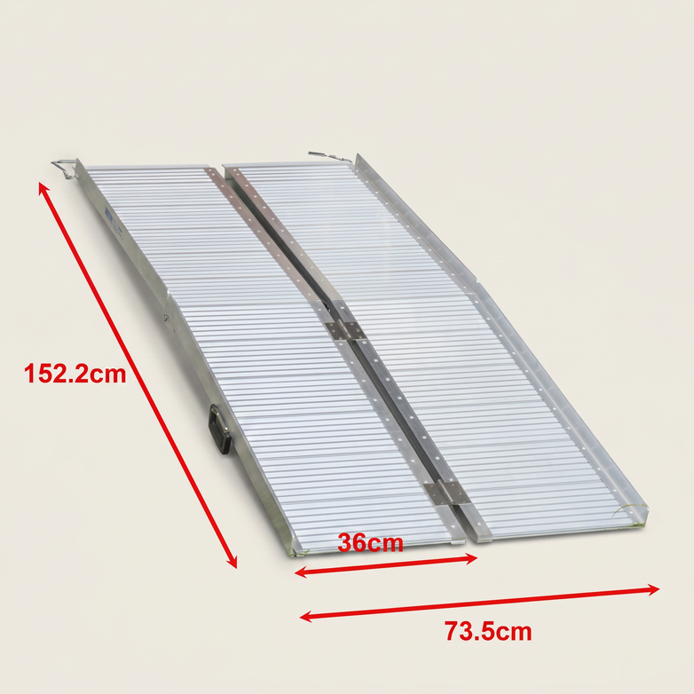 Aluminium Folding Ramp - Easy Vehicle Access, Portable Strength