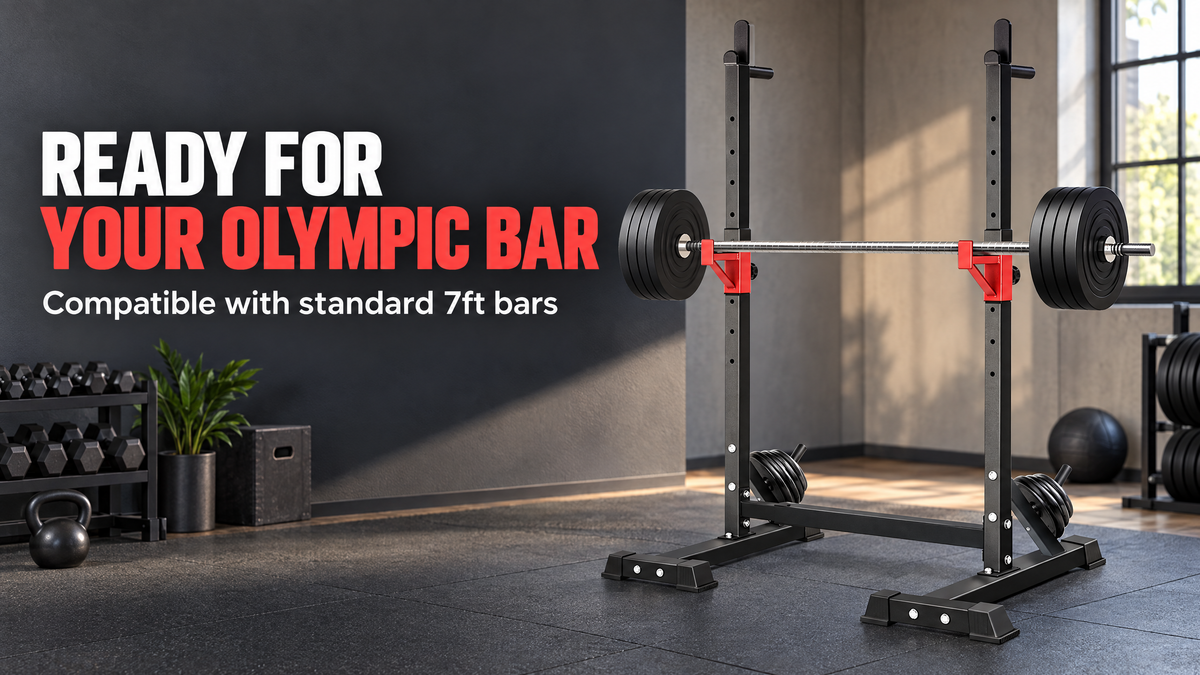 Heavy-Duty Squat Rack – Build Strength, Train With Safety