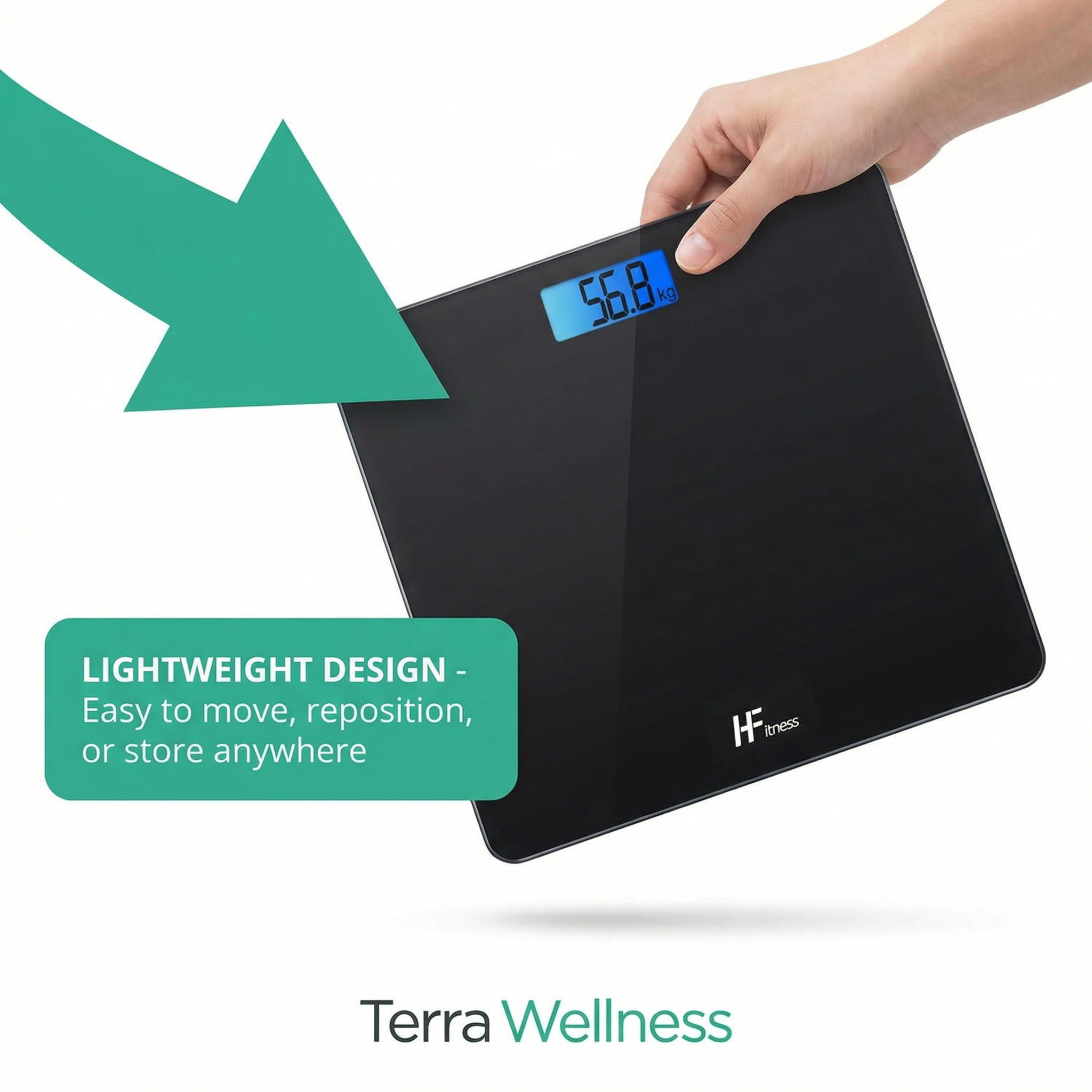 Digital Bathroom Scale - Track Progress, Precision Accuracy