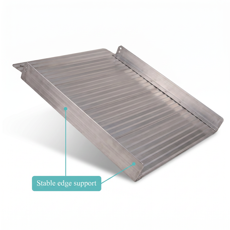 Aluminium Folding Ramp - Easy Vehicle Access, Portable Strength