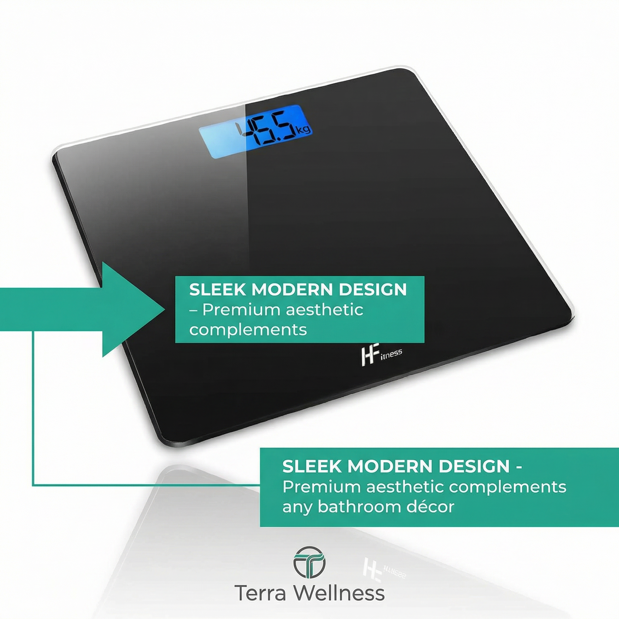 Digital Bathroom Scale - Track Progress, Precision Accuracy