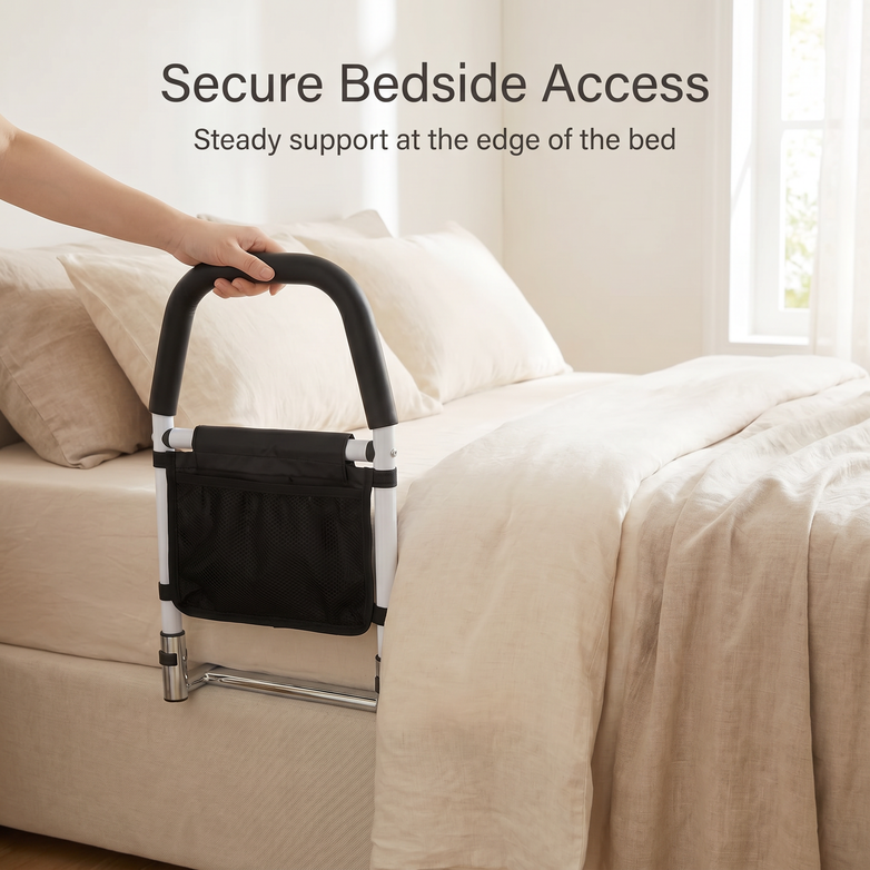 Bed Safety Rail - Prevent Falls, Get In And Out Easier