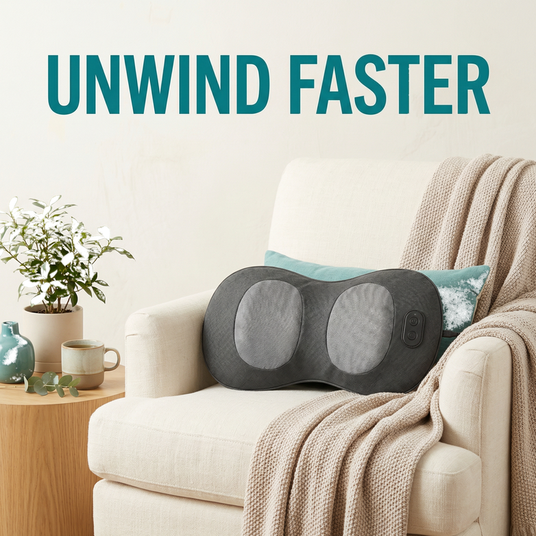 Lumbar Support Pillow - Relieve Back Pain, Soothe With Heat