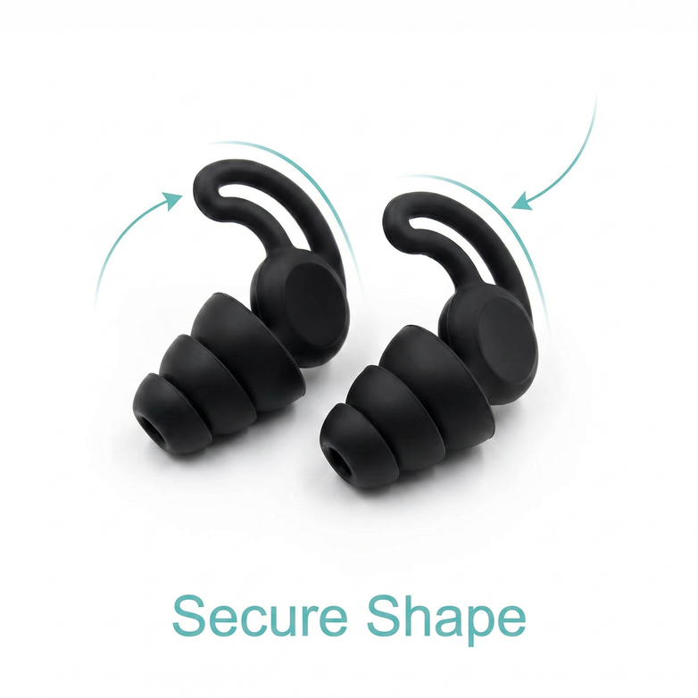 Silicone Ear Plugs - Block Harsh Noise, Sleep In Peace