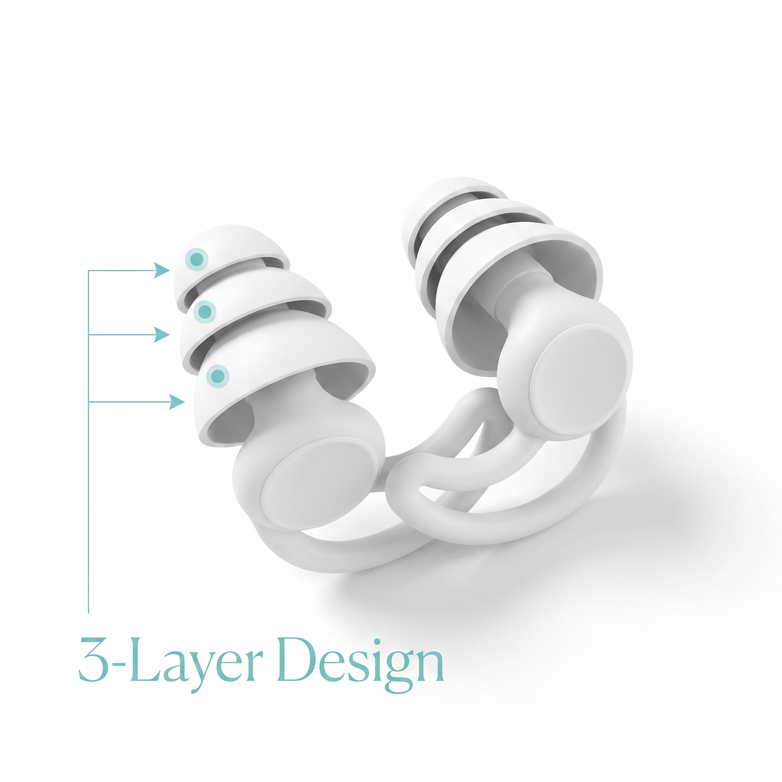 Silicone Ear Plugs - Block Harsh Noise, Sleep In Peace