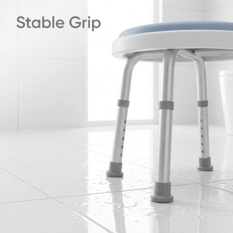 EQUIPMED Shower Chair - Safer Showering, Stable Daily Support