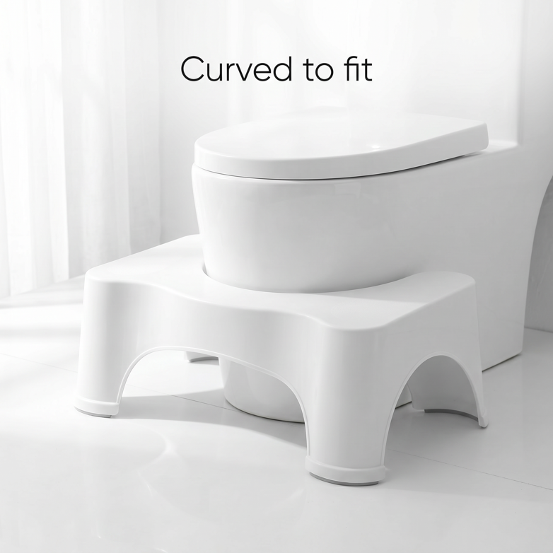 Sit & Squat Toilet Stool - Improve Elimination, Reduce Straining