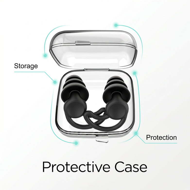 Silicone Ear Plugs - Block Harsh Noise, Sleep In Peace