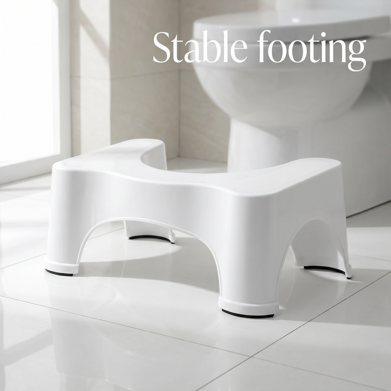 Sit & Squat Toilet Stool - Improve Elimination, Reduce Straining