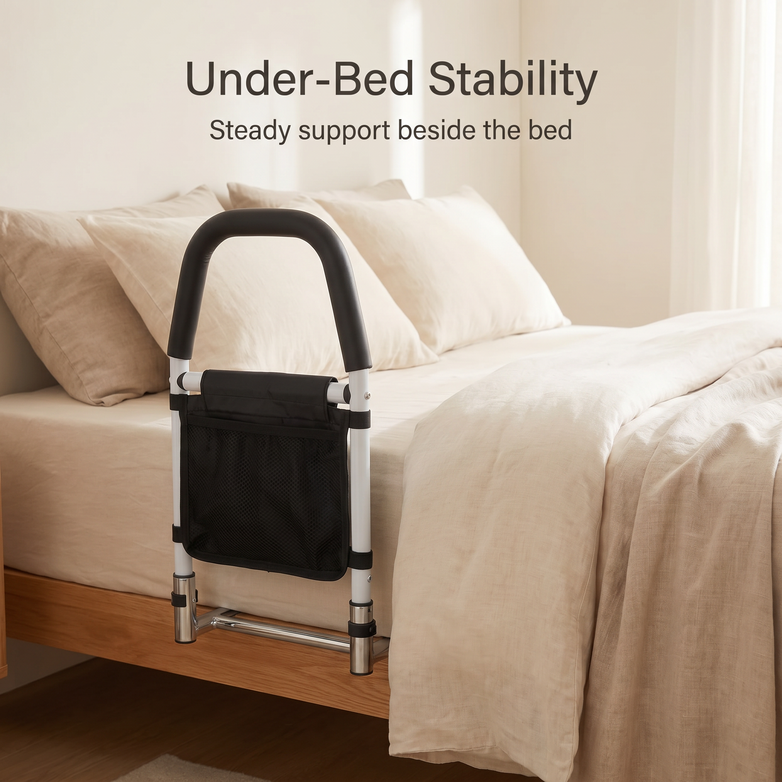 Bed Safety Rail - Prevent Falls, Get In And Out Easier