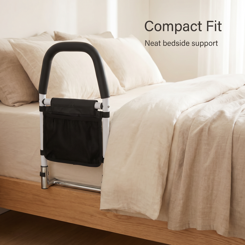 Bed Safety Rail - Prevent Falls, Get In And Out Easier