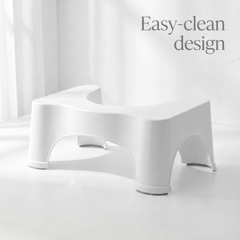 Sit & Squat Toilet Stool - Improve Elimination, Reduce Straining