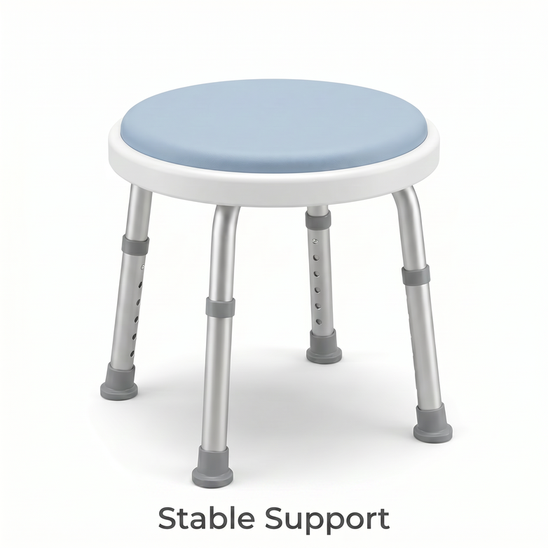 EQUIPMED Shower Chair - Safer Showering, Stable Daily Support