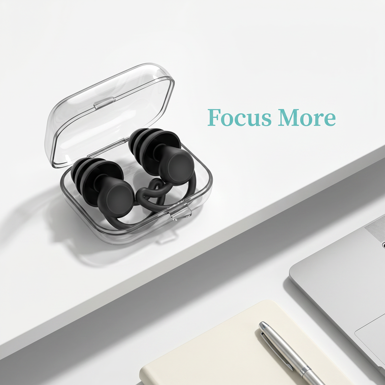 Silicone Ear Plugs - Block Harsh Noise, Sleep In Peace