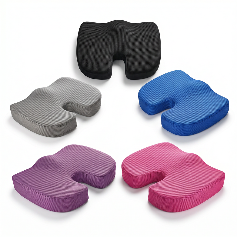 Orthopaedic Seat Cushion - Support Back Pain, Relieve Coccyx Pressure