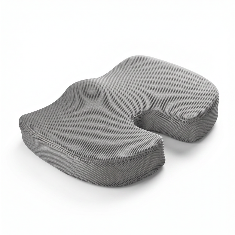 Orthopaedic Seat Cushion - Support Back Pain, Relieve Coccyx Pressure