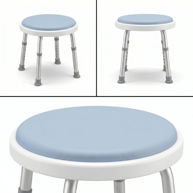 EQUIPMED Shower Chair - Safer Showering, Stable Daily Support