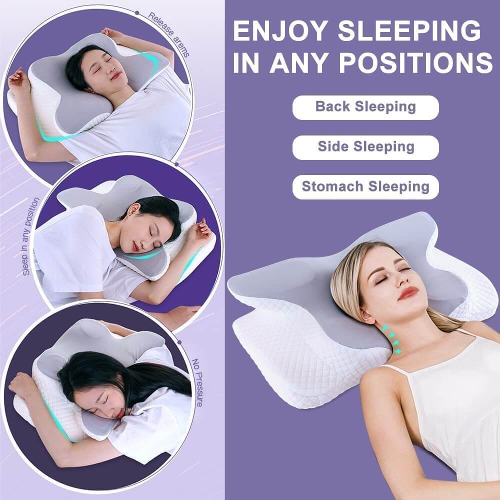 Butterfly Pillow - Align Your Spine, Reduce Snoring, Sleep Better