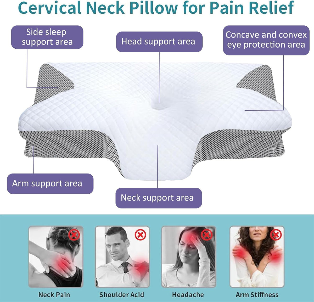 Butterfly Pillow - Align Your Spine, Reduce Snoring, Sleep Better