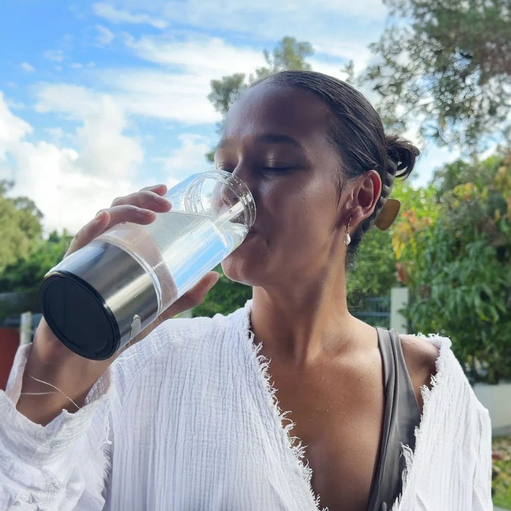 Hydrogen water bottle lifestyle hydration for energy wellness and performance