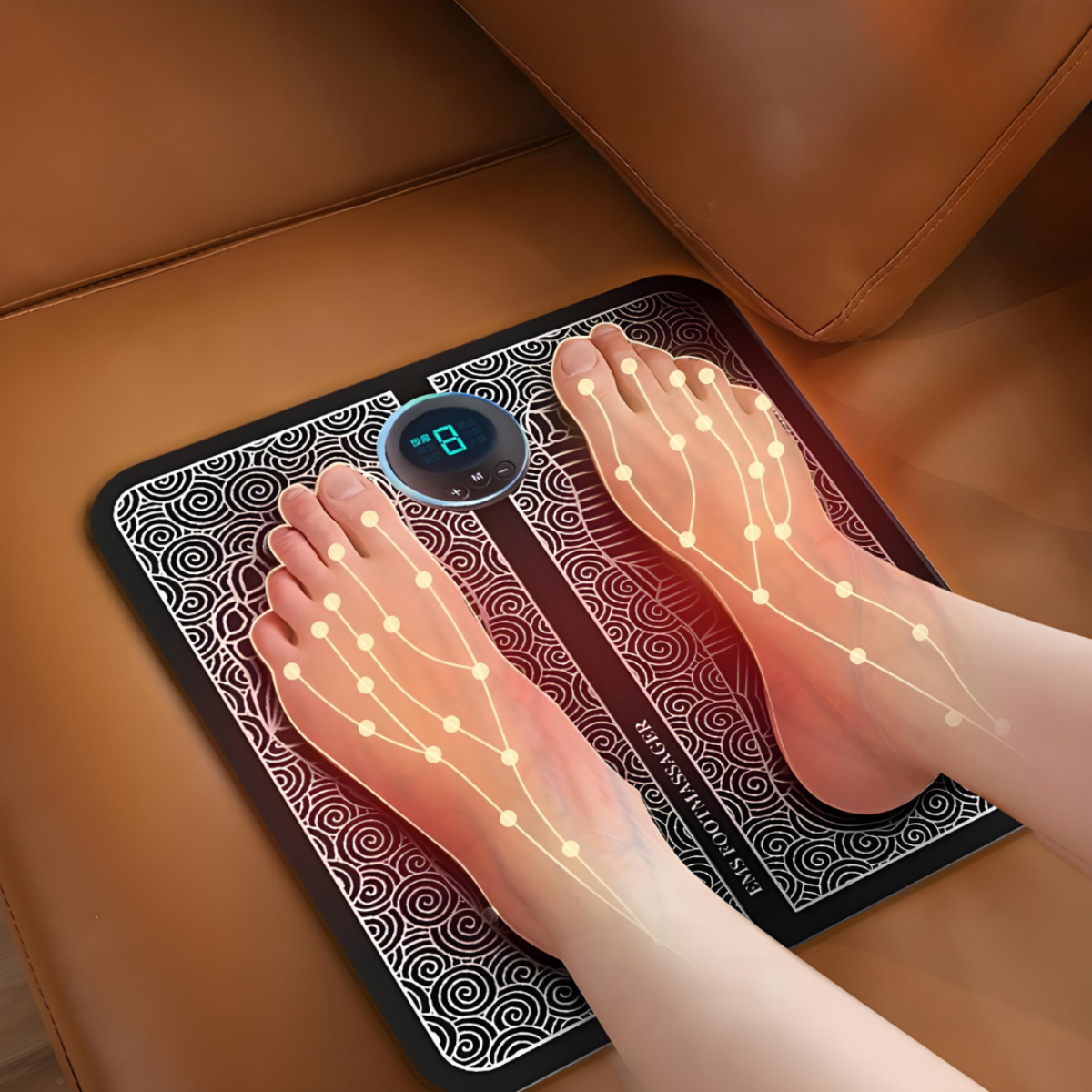 Foot massager EMS pad for relaxing muscle stimulation circulation boost and foot pain relief