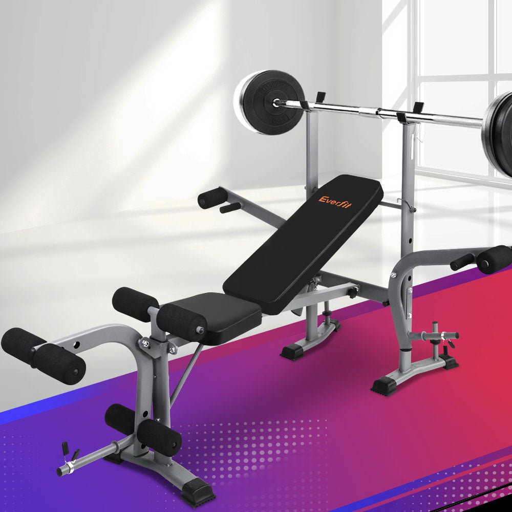 Weight bench multi position incline and decline settings for full body workouts