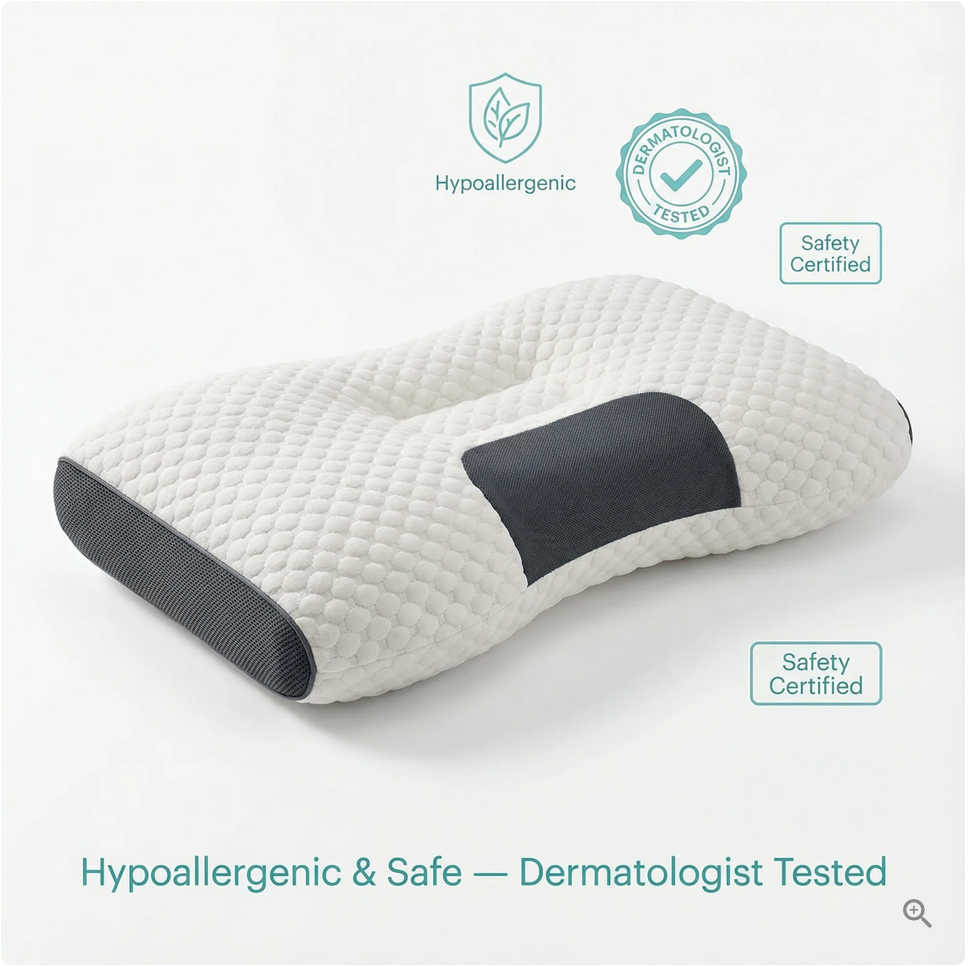 Ergonomic Pillow 2.0 - Align Your Spine, Boost Your Sleep