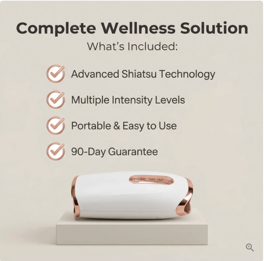 Hand Massager Pro - Targeted Relief for Stiff Hands, Wrists, and Fingers