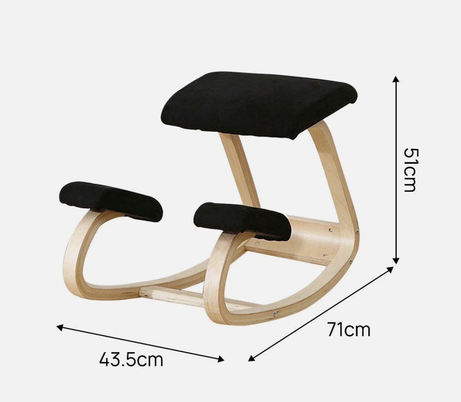 Adjustable Ergonomic Kneeling Chair - Better Posture, Boost Productivity