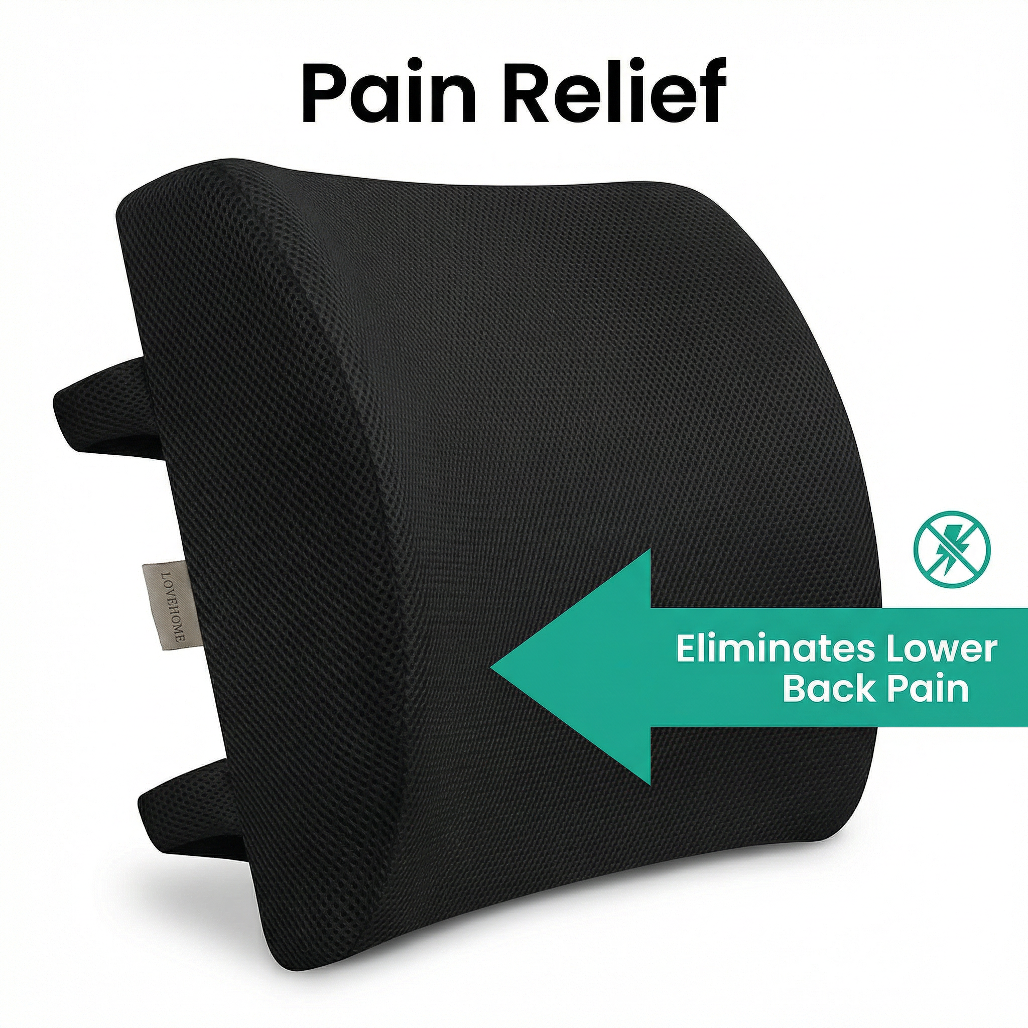 Lumbar Support Cushion - Relieve Back Pain, Improve Posture