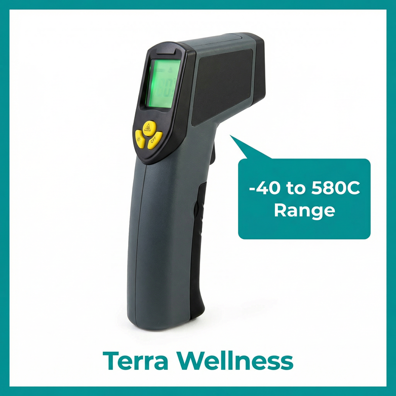 Infrared Thermometer Gun — Instant Readings, -40 to 580°C