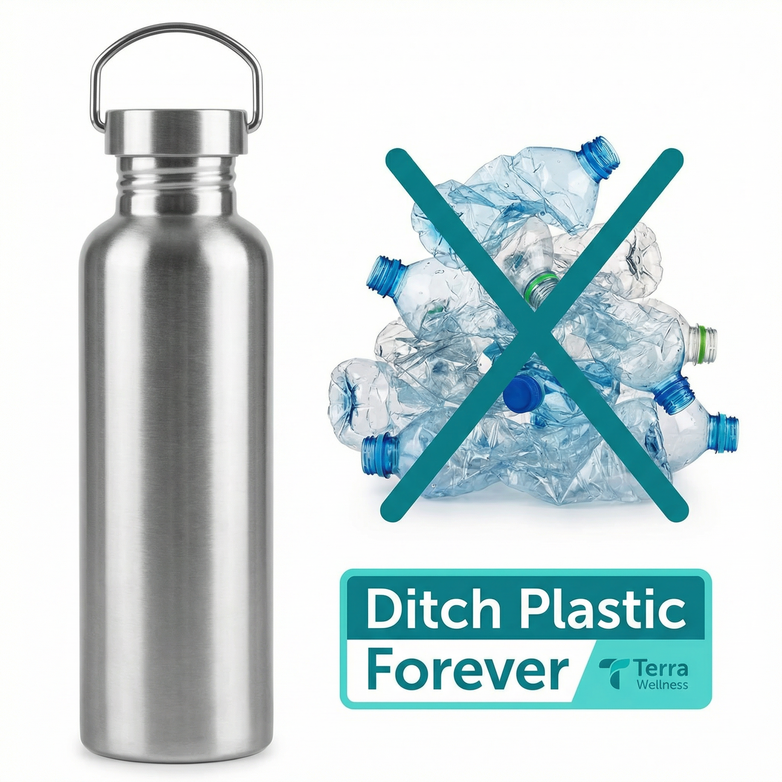 Stainless Steel Water Bottle — Stay Hydrated, Hit Your Goals Daily