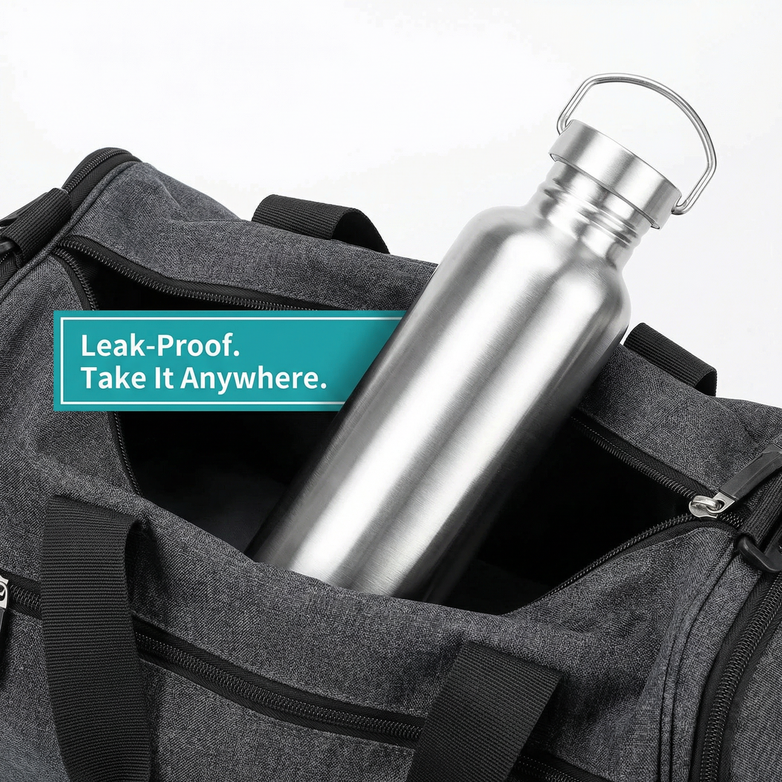 Stainless Steel Water Bottle — Stay Hydrated, Hit Your Goals Daily