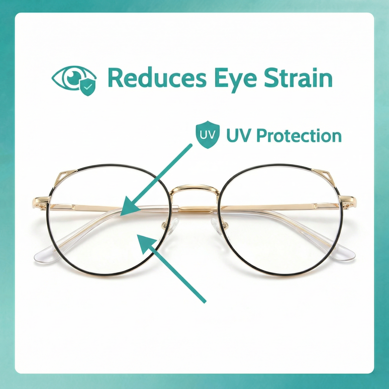 Blue Light Glasses — Block Eye Strain, Sleep Better Tonight