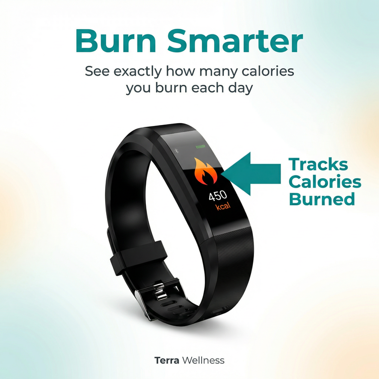 Smart Fitness Bracelet — Track Heart Rate, Sleep & Steps Daily