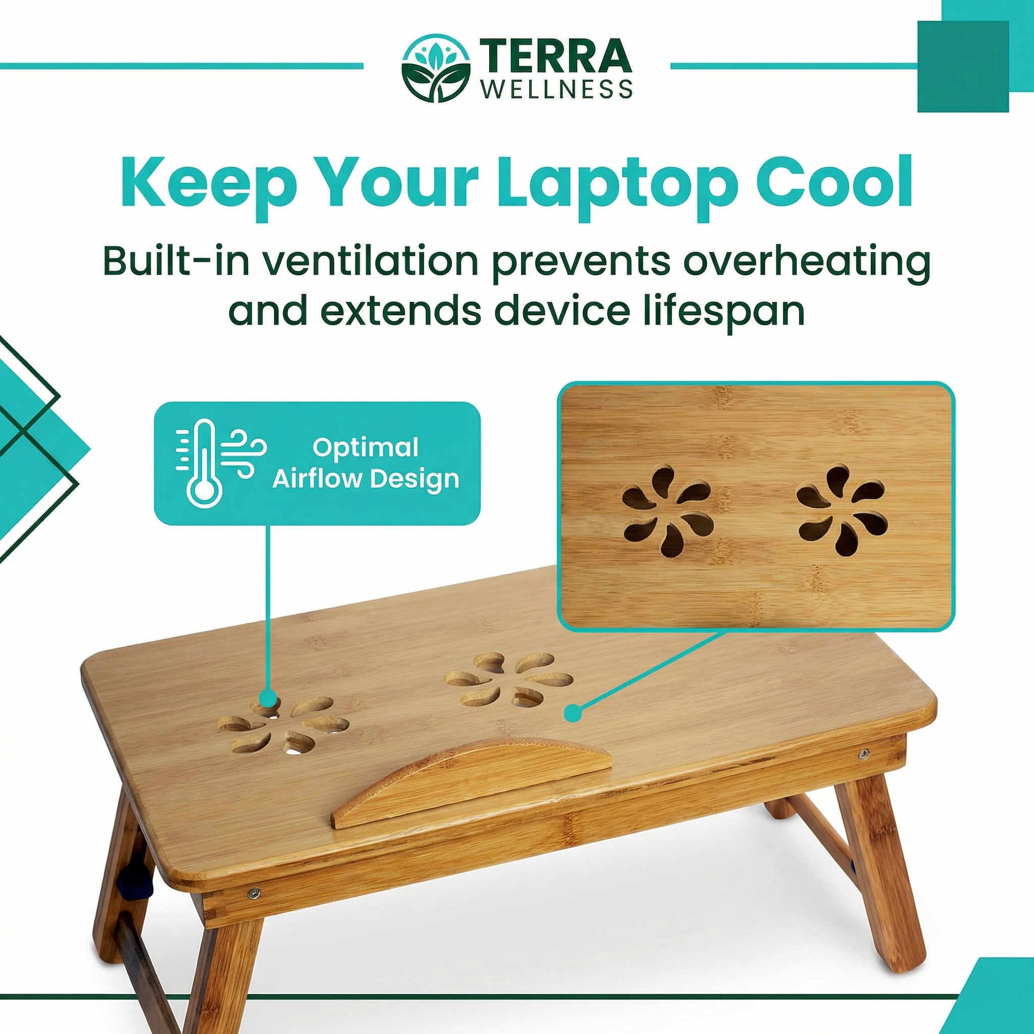 Adjustable Laptop Bed Table - Work Anywhere, Boost Comfort