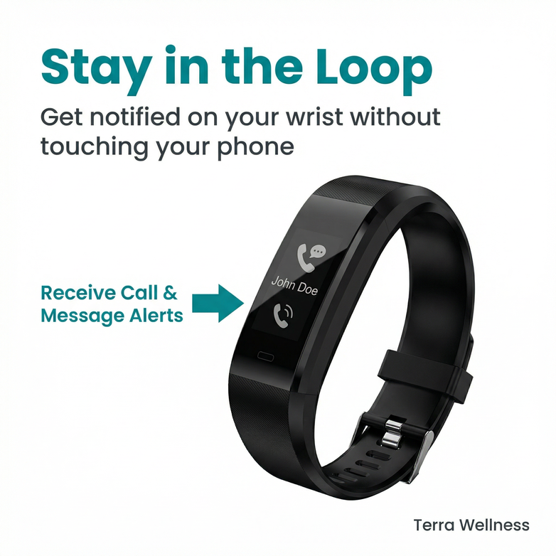 Smart Fitness Bracelet — Track Heart Rate, Sleep & Steps Daily